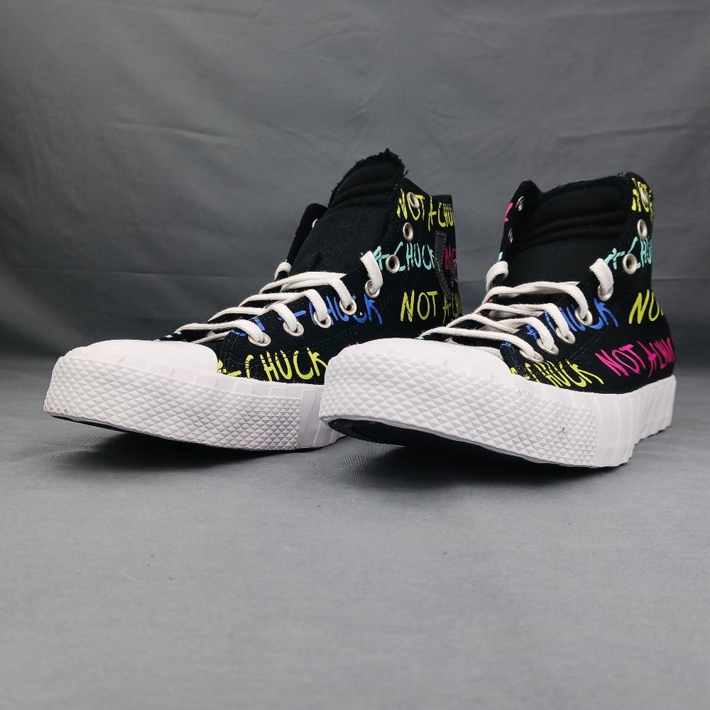 Converse UNTITL3D High Not A Chuck Men's Casual Shoes 173165C Black Sizes 10-12 - Picture 2 of 9